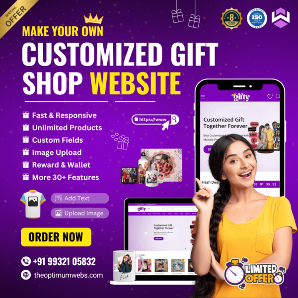 Customized Gift Shop Website